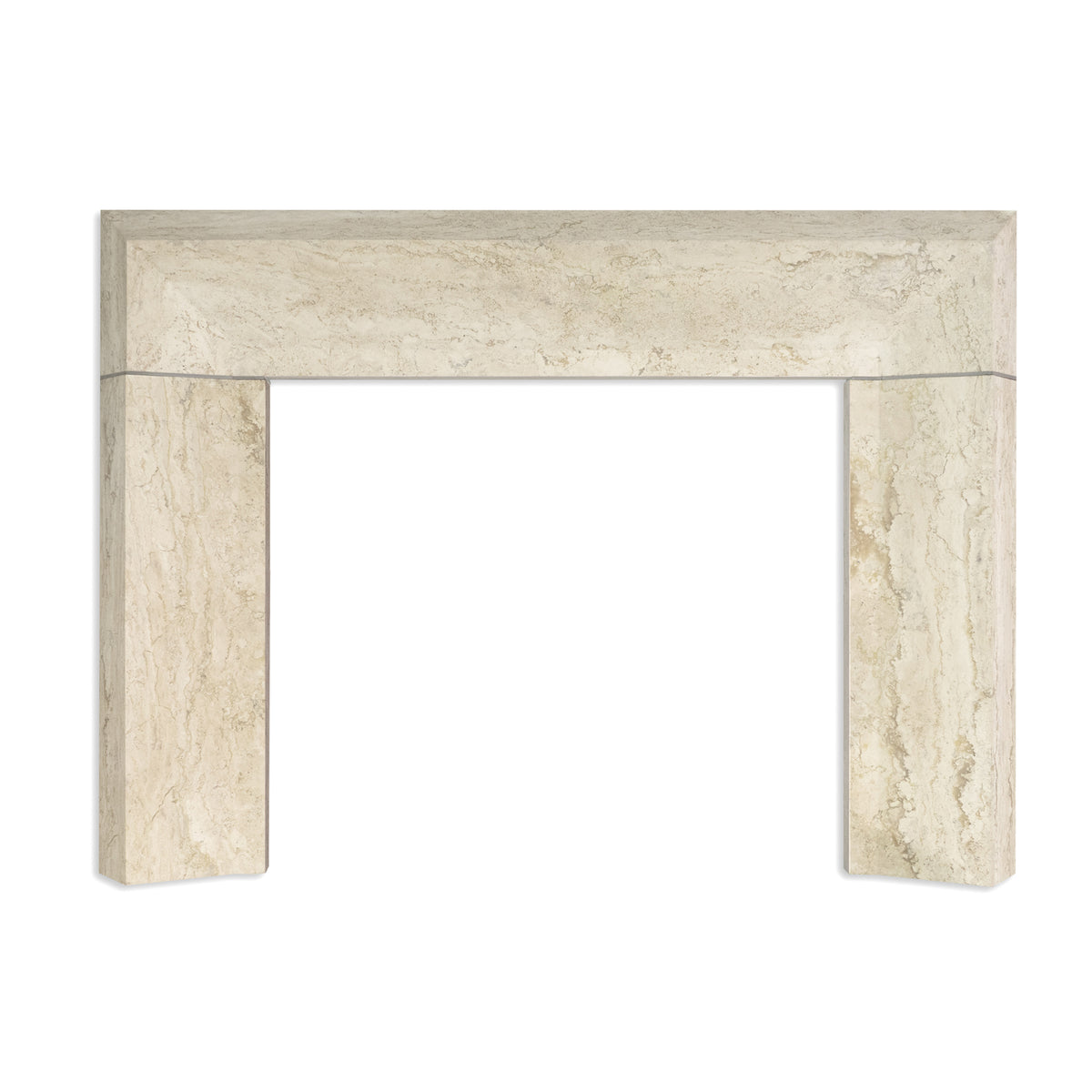 Meridian Fireplace in Maderno Travertine with Honed Finish view 1