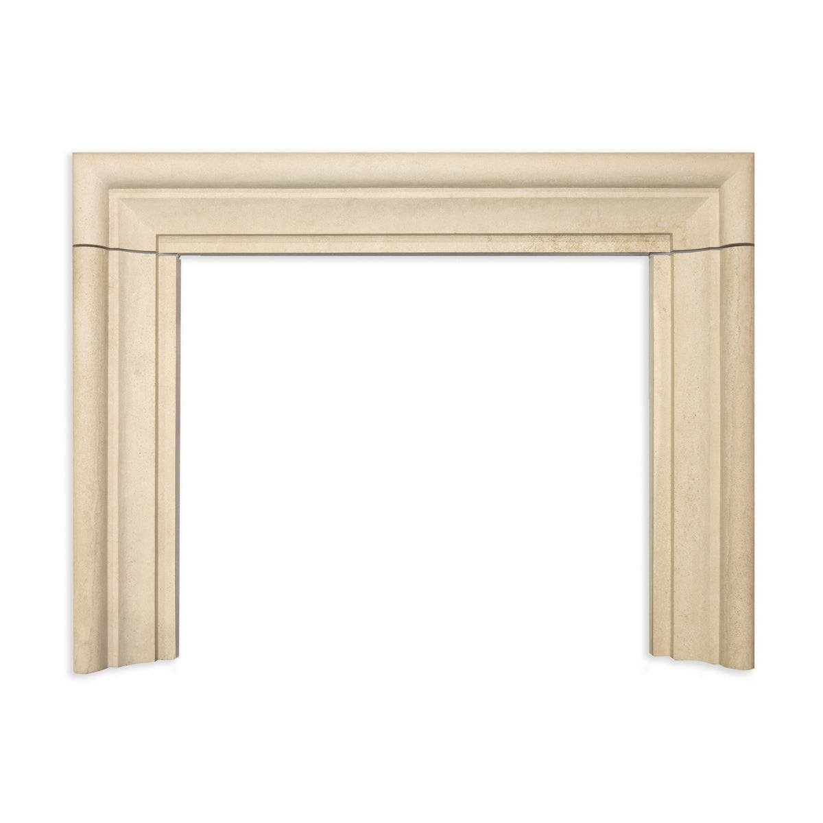 Mulberry Fireplace in Latte Travertine with Honed Finish view 1