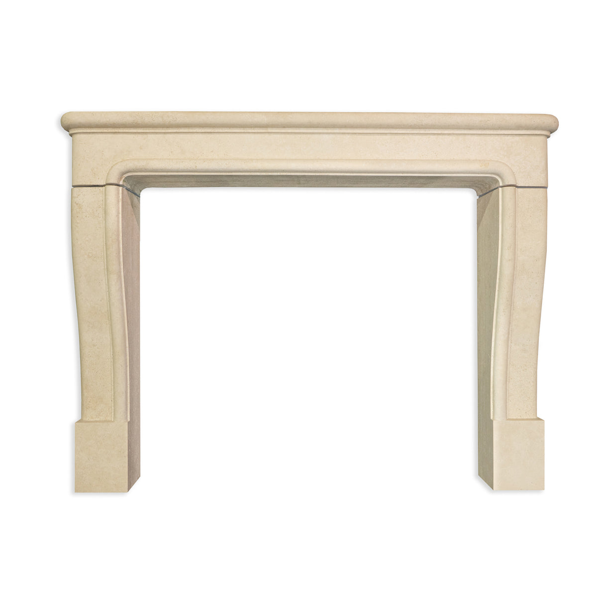 Hobson Fireplace in Latte Travertine with Honed Finish view 1