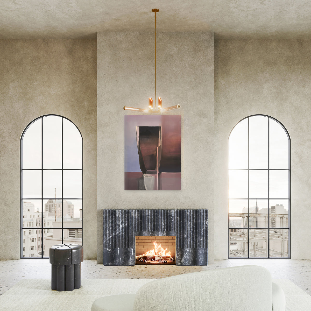 The Mixologist Shown in Obsidian Marble