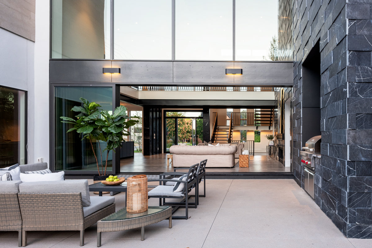 Honed Charcoal Limestone, Honed Nero Marble Desktop