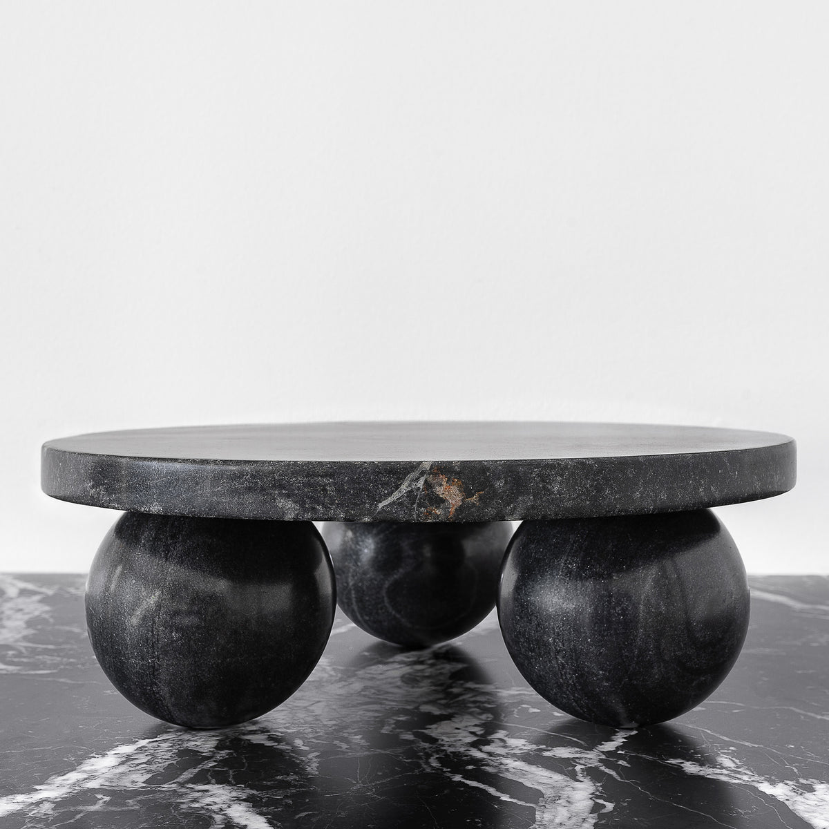 Cake Stand in Black Marble view 1