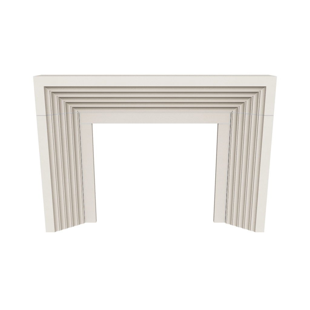 3d render of Pierre Fireplace