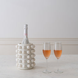 Bubble Vase & Wine Cooler in White Marble Product Thumbnails View