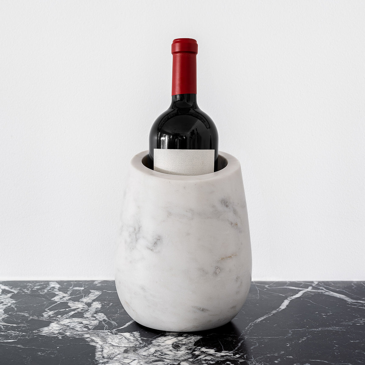 8 Oak Lane White Marble Wine Chiller