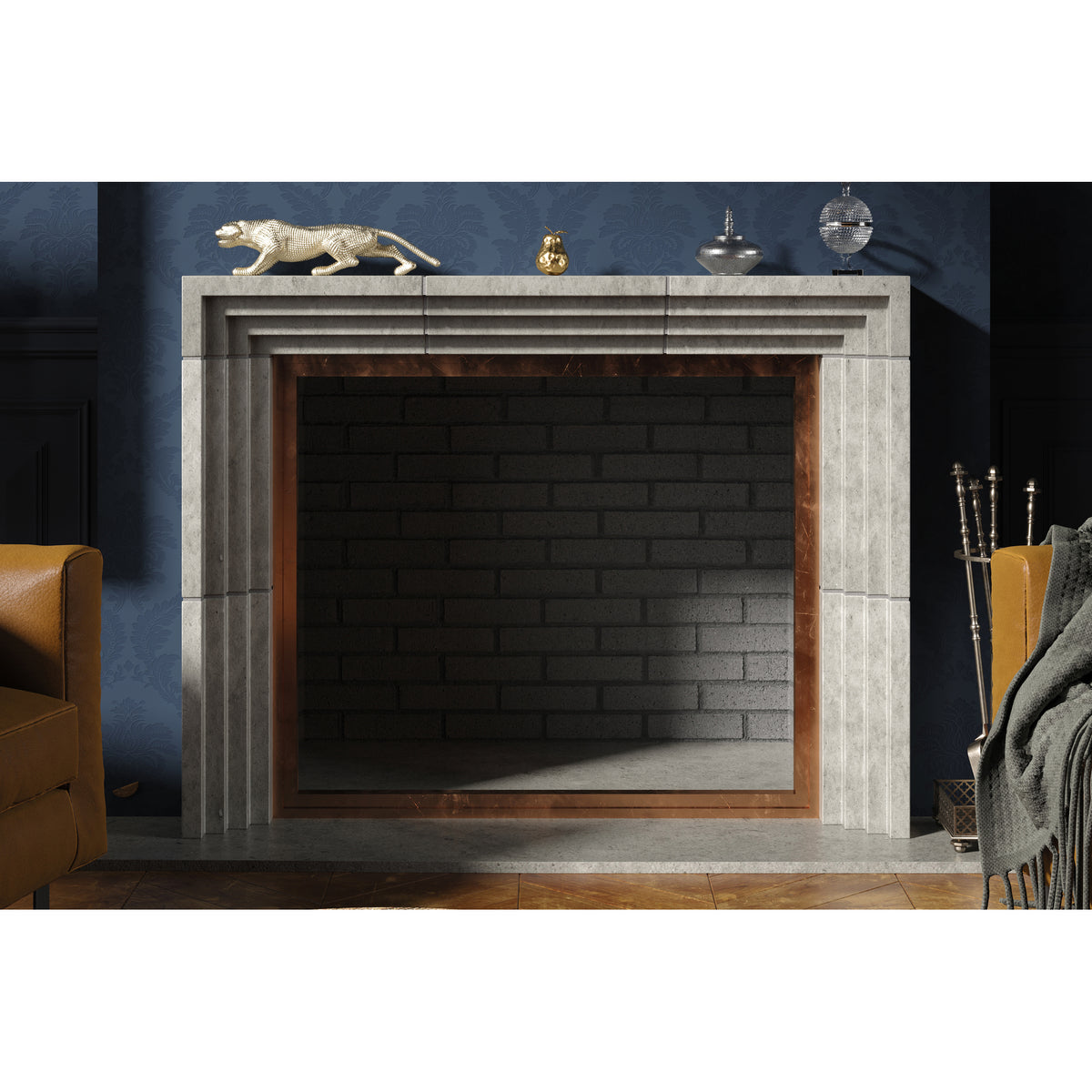 Fairview shown in Charcoal Limestone.