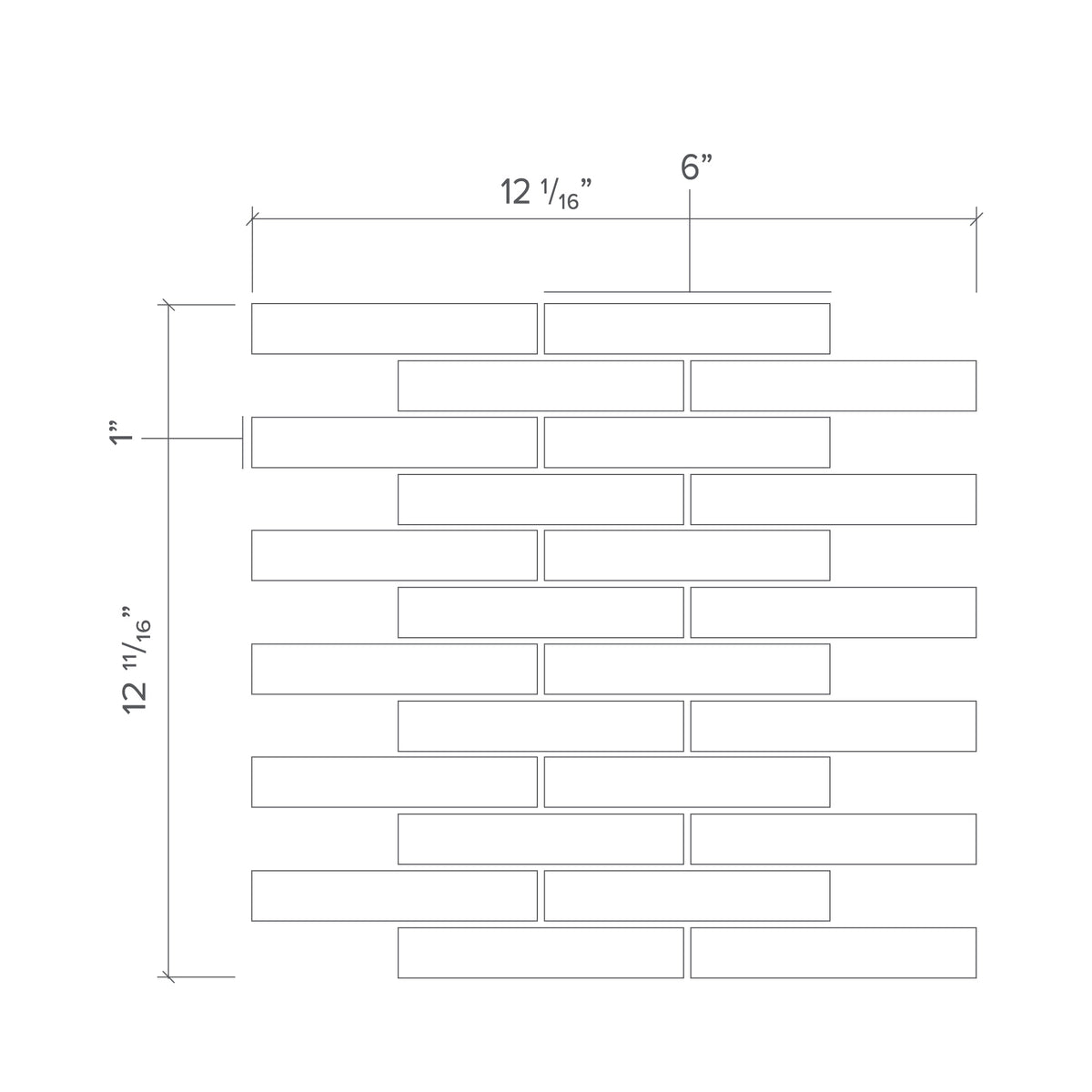 Offset Brick Mosaic Main Product Slider View