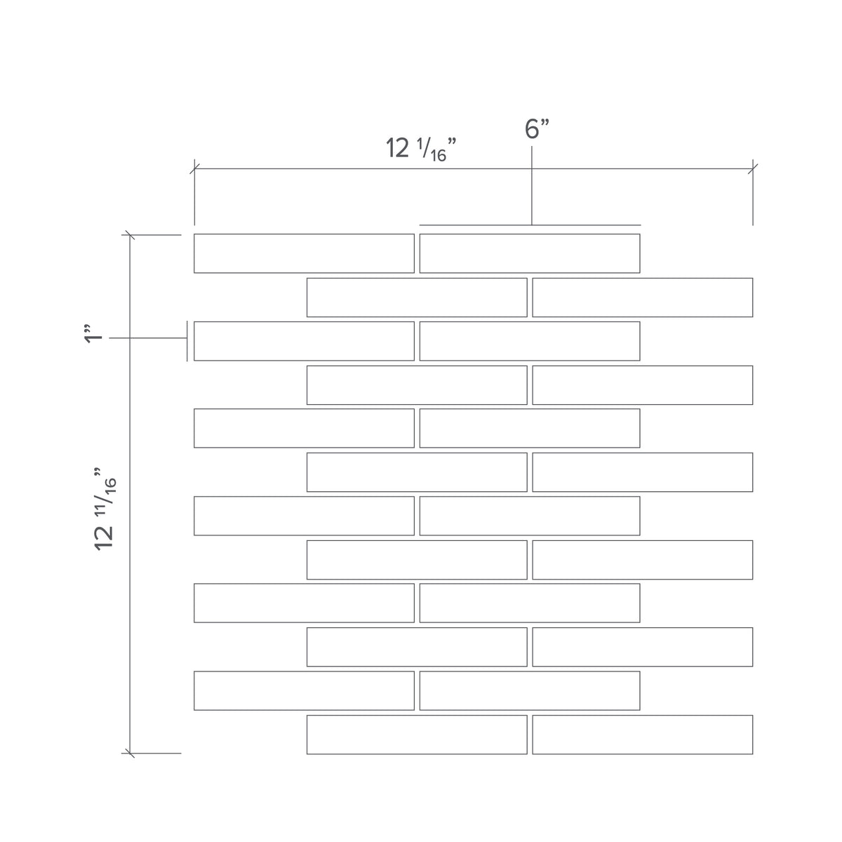 Offset Brick Mosaic
