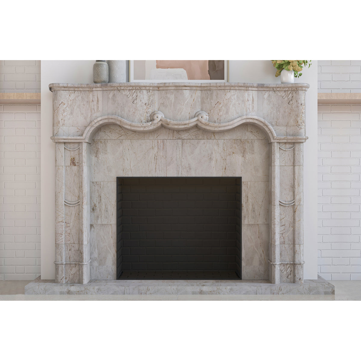 Gables shown in Breccia Fiore Marble.