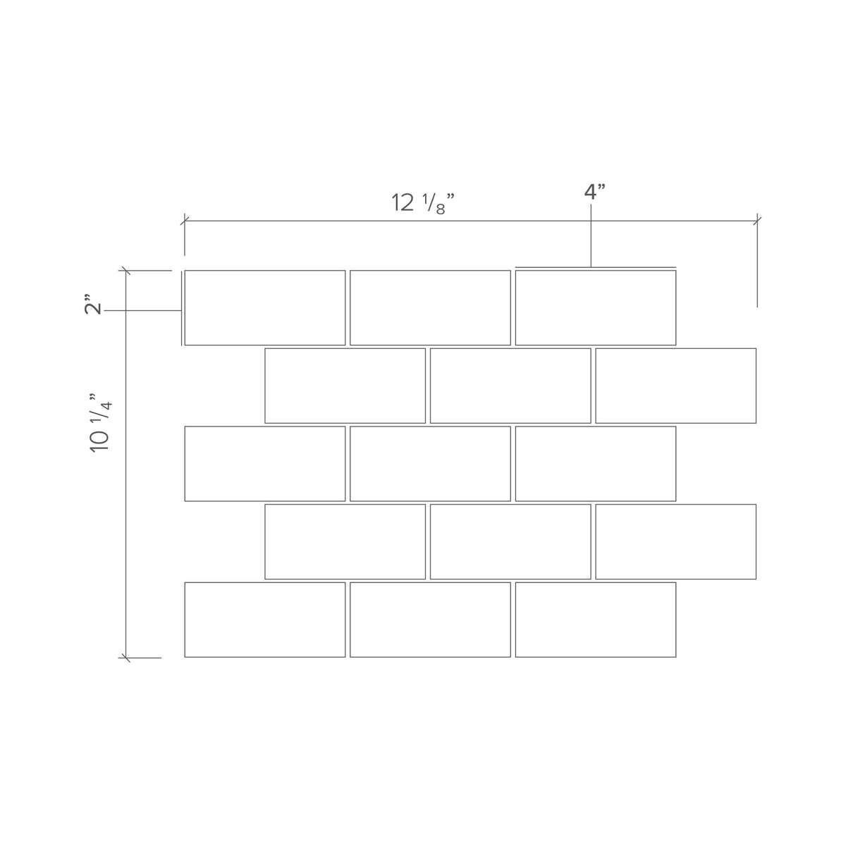 Interlocking Brick Mosaic Main Product Slider View