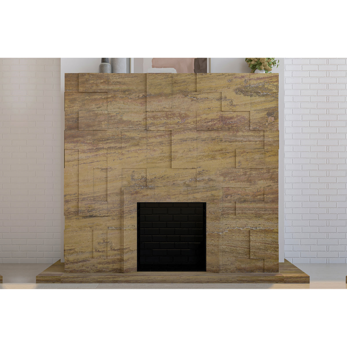 Boulevard shown in Sedona Travertine.