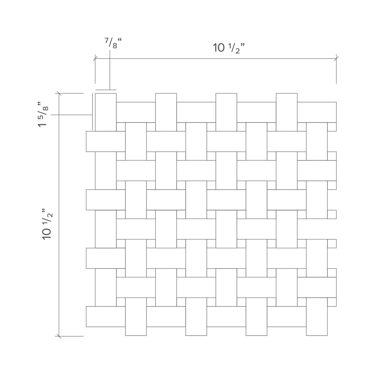 Basketweave Mosaic Main Product Slider View