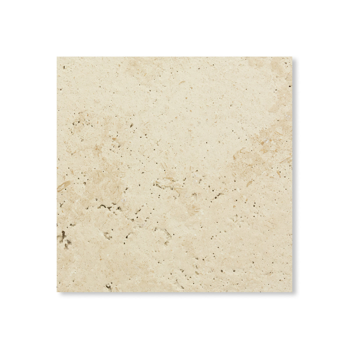 Seville Travertine tile in a square shape