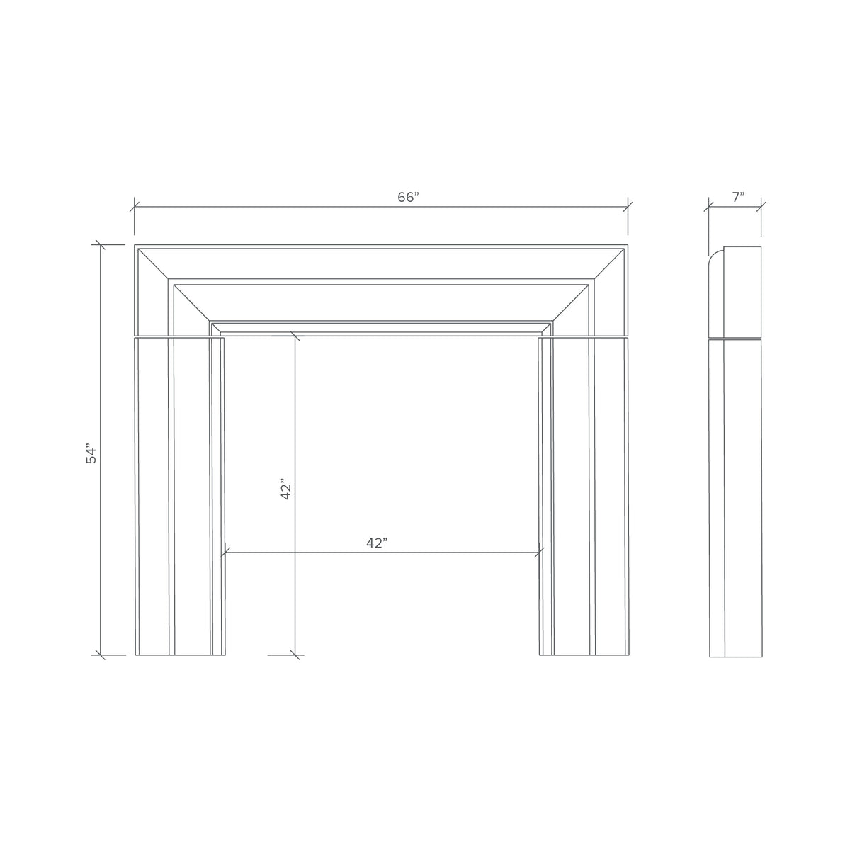 PONCE fireplace diagram