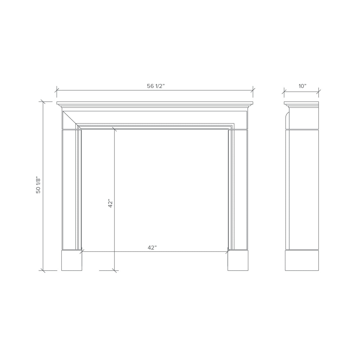 Rutland fireplace diagram