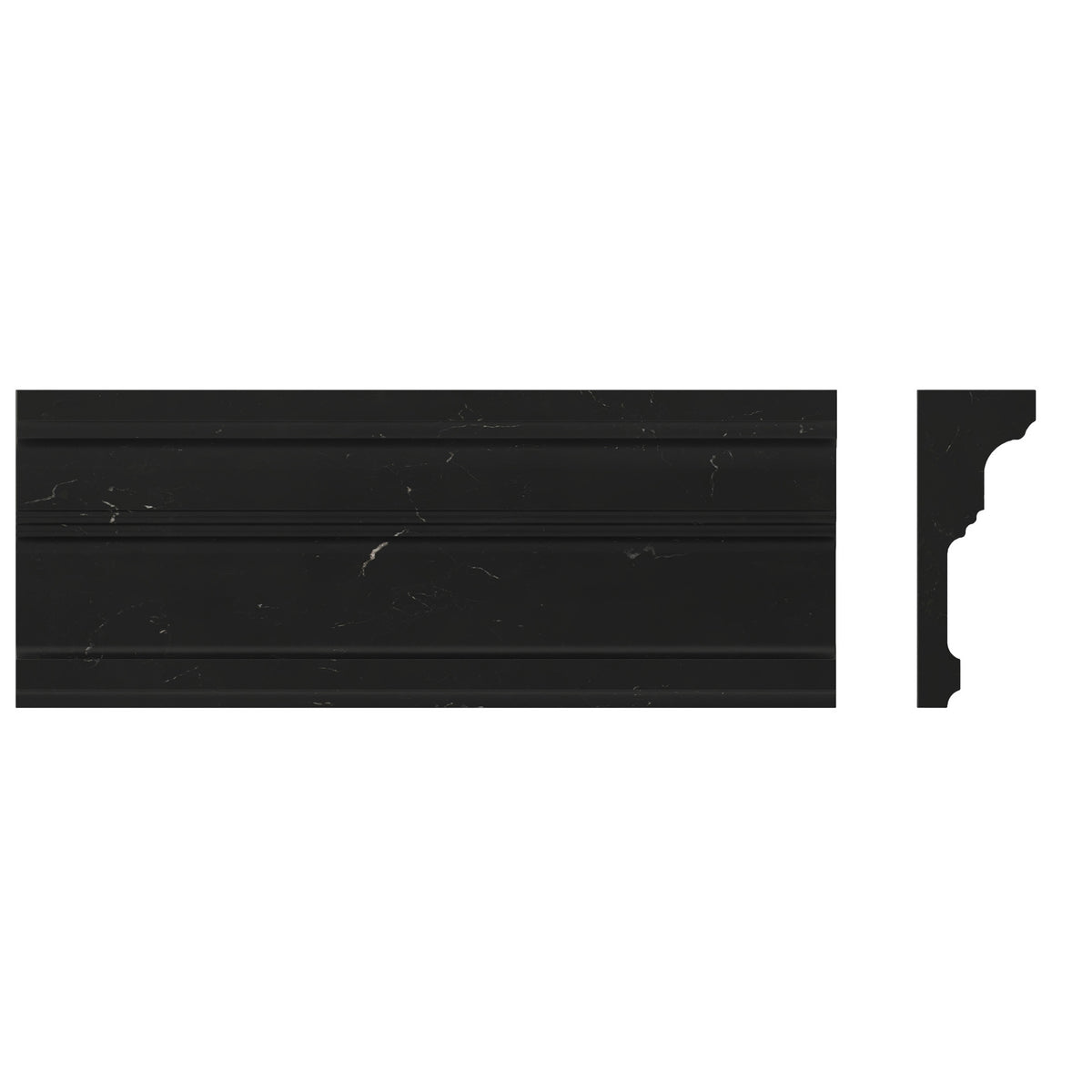 Provence Family Crown Moulding in black