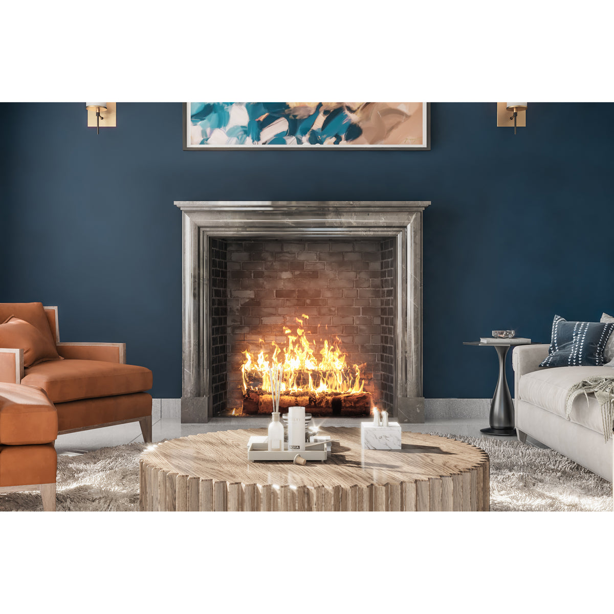 Rutland shown in Menorca Marble.
