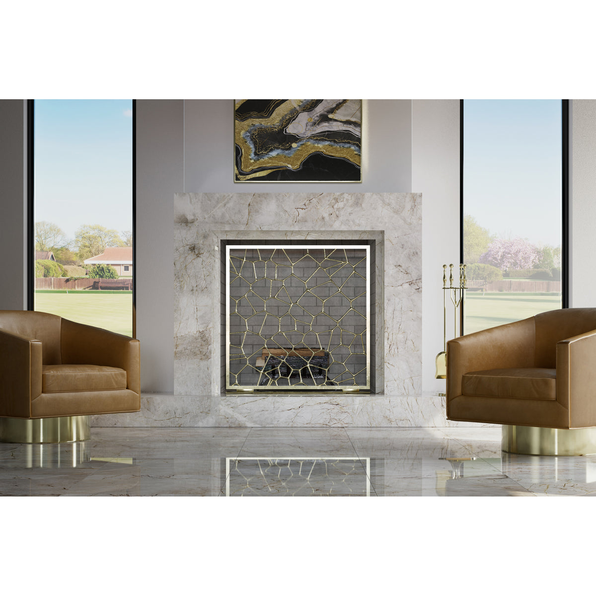 Durham shown in Breccia Fiore Marble.
