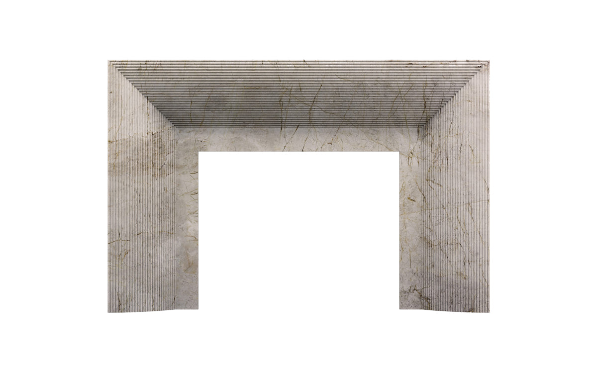 The Introvert Shown in Breccia Fiore Marble