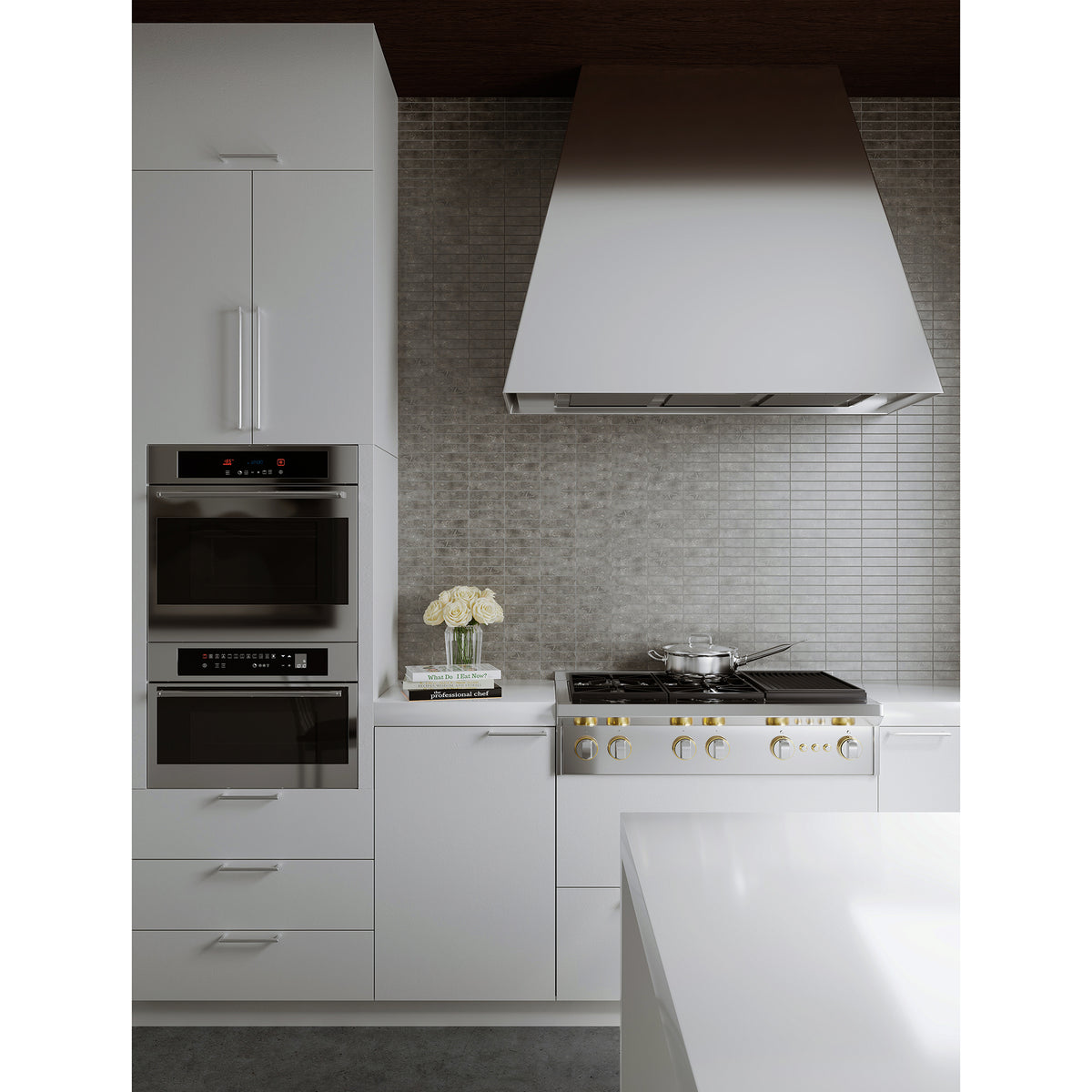 Shown in Argento Marble in a horizontal orientation