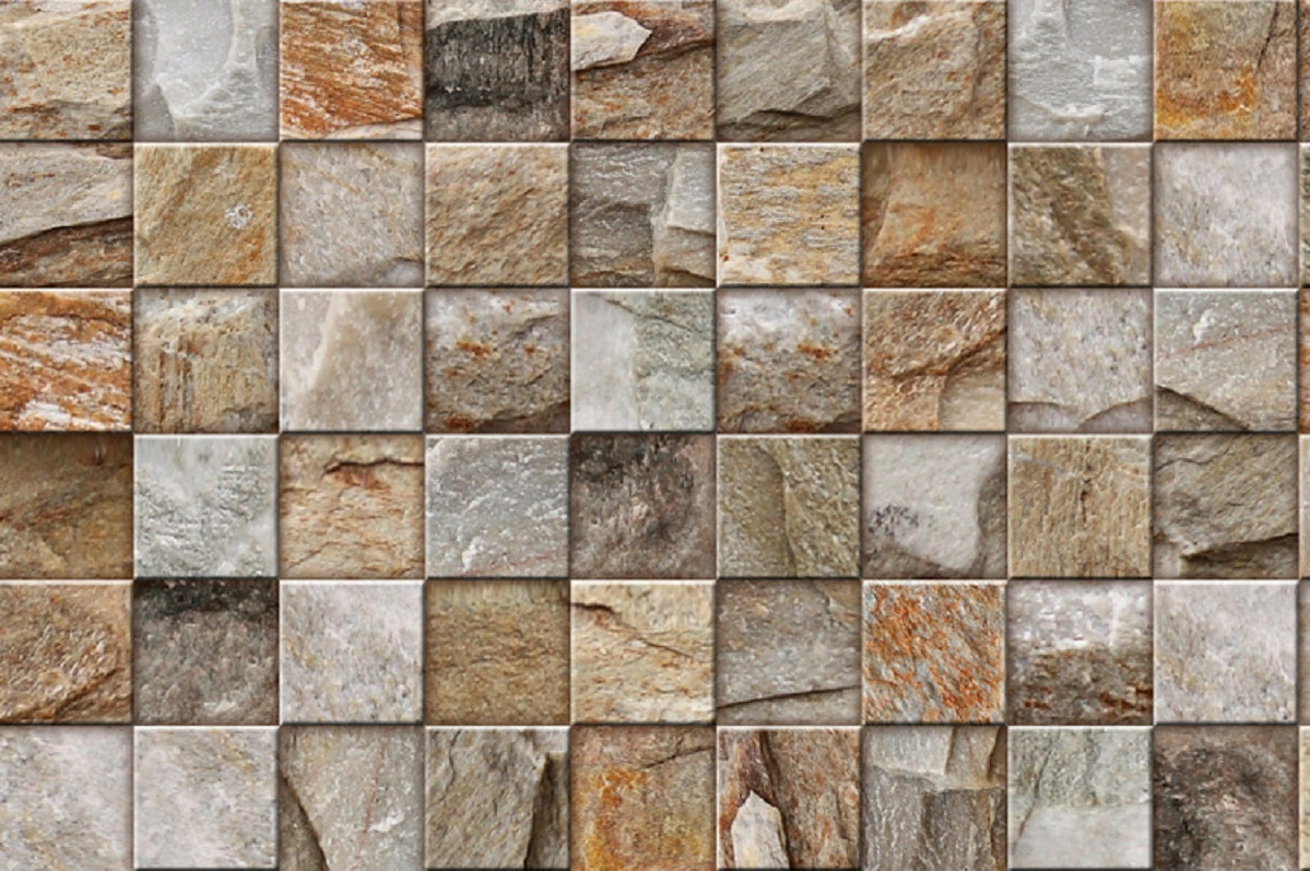 different square stones making up a tile pattern