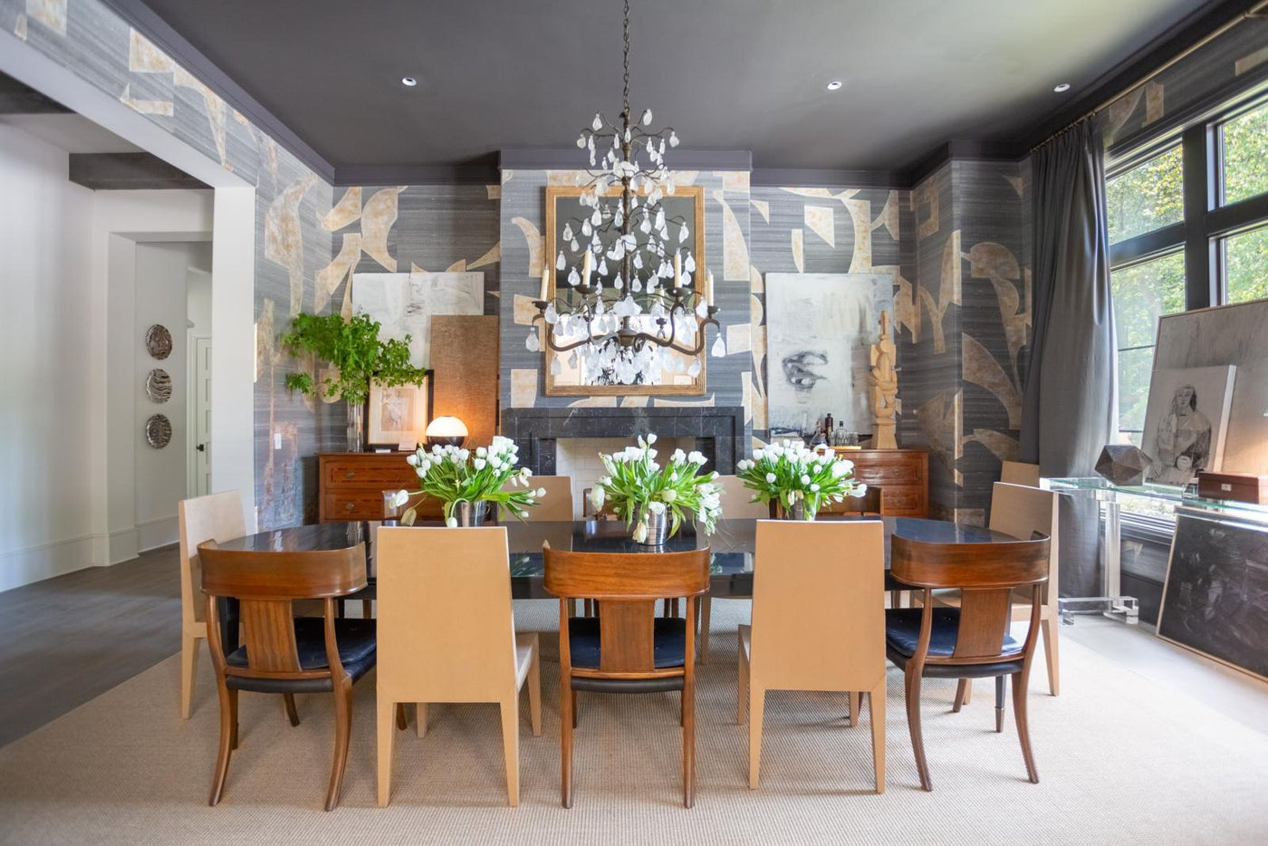 a dining room
