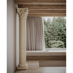 Corinthian Column shown in Latte Travertine. view 2