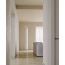Doric Column shown in White Limestone.