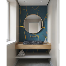 Angelo shown in Breccia Nero Marble.