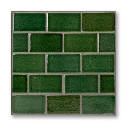 Bison Brick Bottle Green Ceramic Tile
