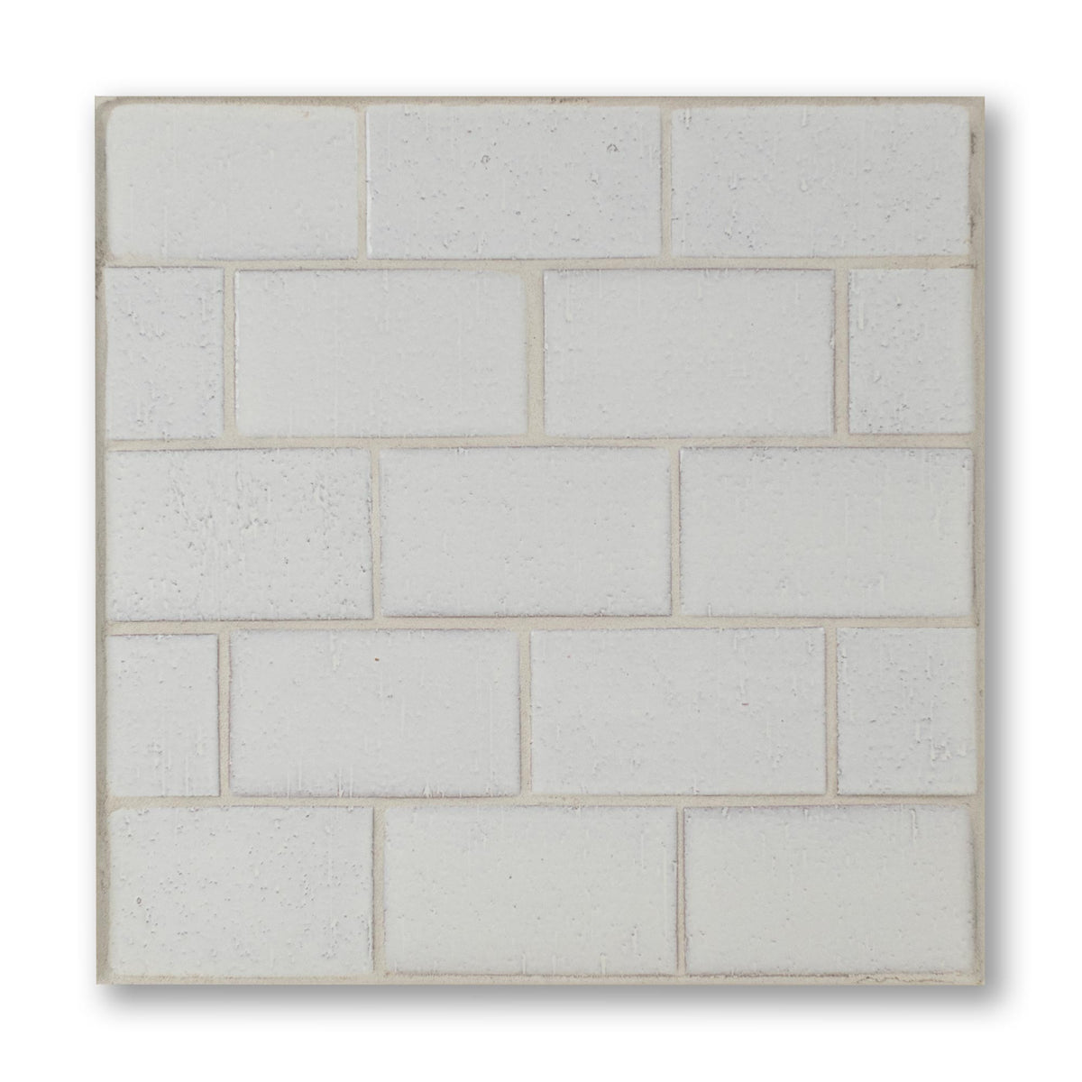 Bison Brick Gloss White Ceramic Tile