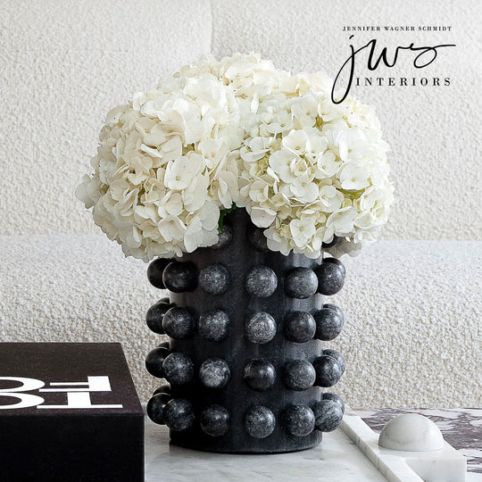 Bubble Vase & Wine Cooler in Black Marble