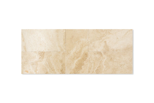 6x12” Carmel Travertine Tile in Honed Finish