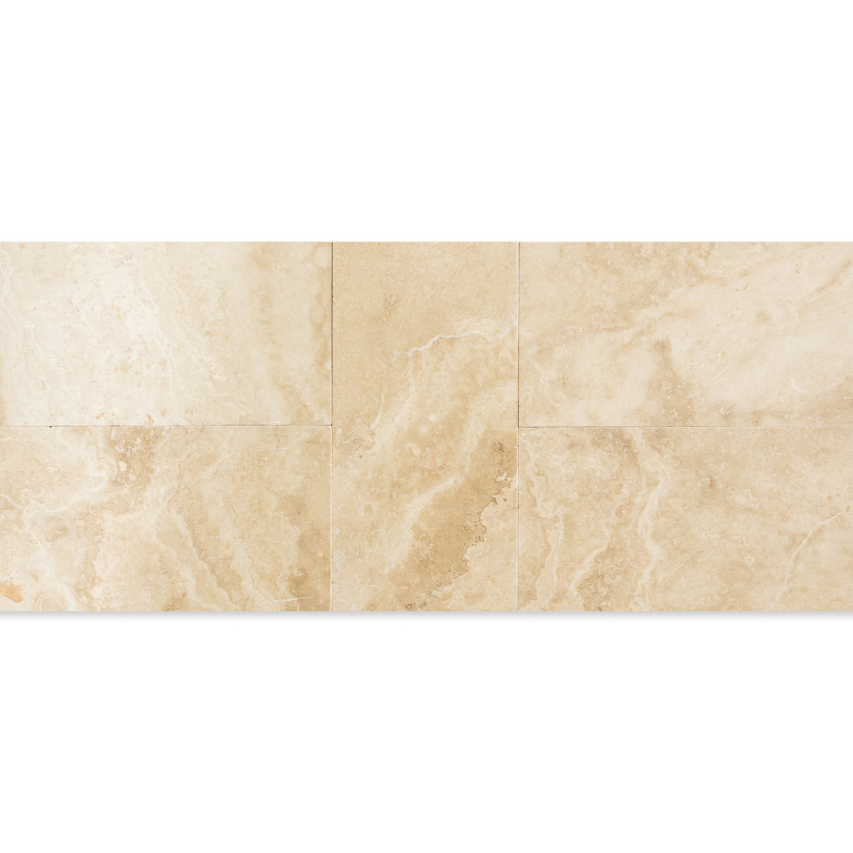 6x12” Carmel Travertine Tile in Honed Finish