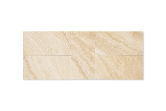 8x16” Carmel Travertine Tile in Honed Finish