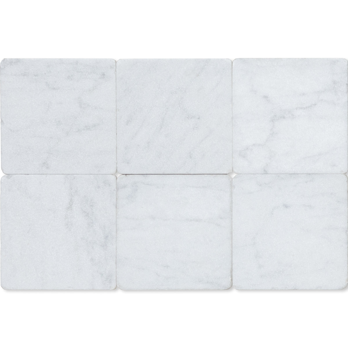 6x6” Carrara Marble Tile in Chateau Finish Main Product Slider View