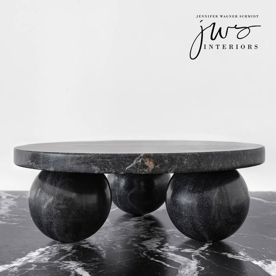 Cake Stand in Black Marble