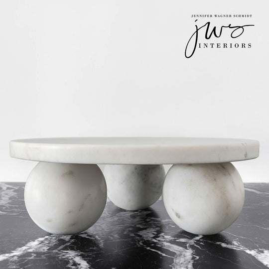 Cake Stand in White Marble