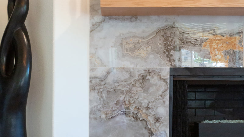 Porcelain Tile fireplace surround Mobile