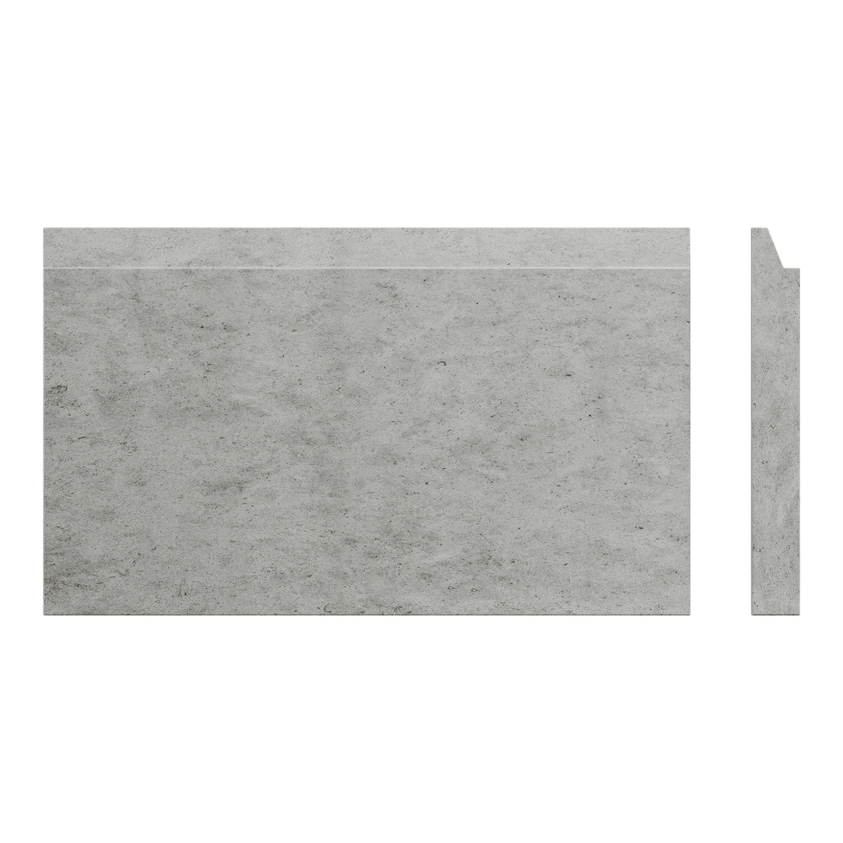 Craftsman Base shown in Charcoal Limestone Honed.