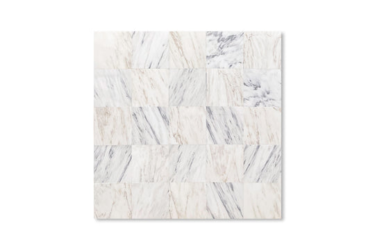Danby Marble Tile in Honed Finish - 18x18x3/8"