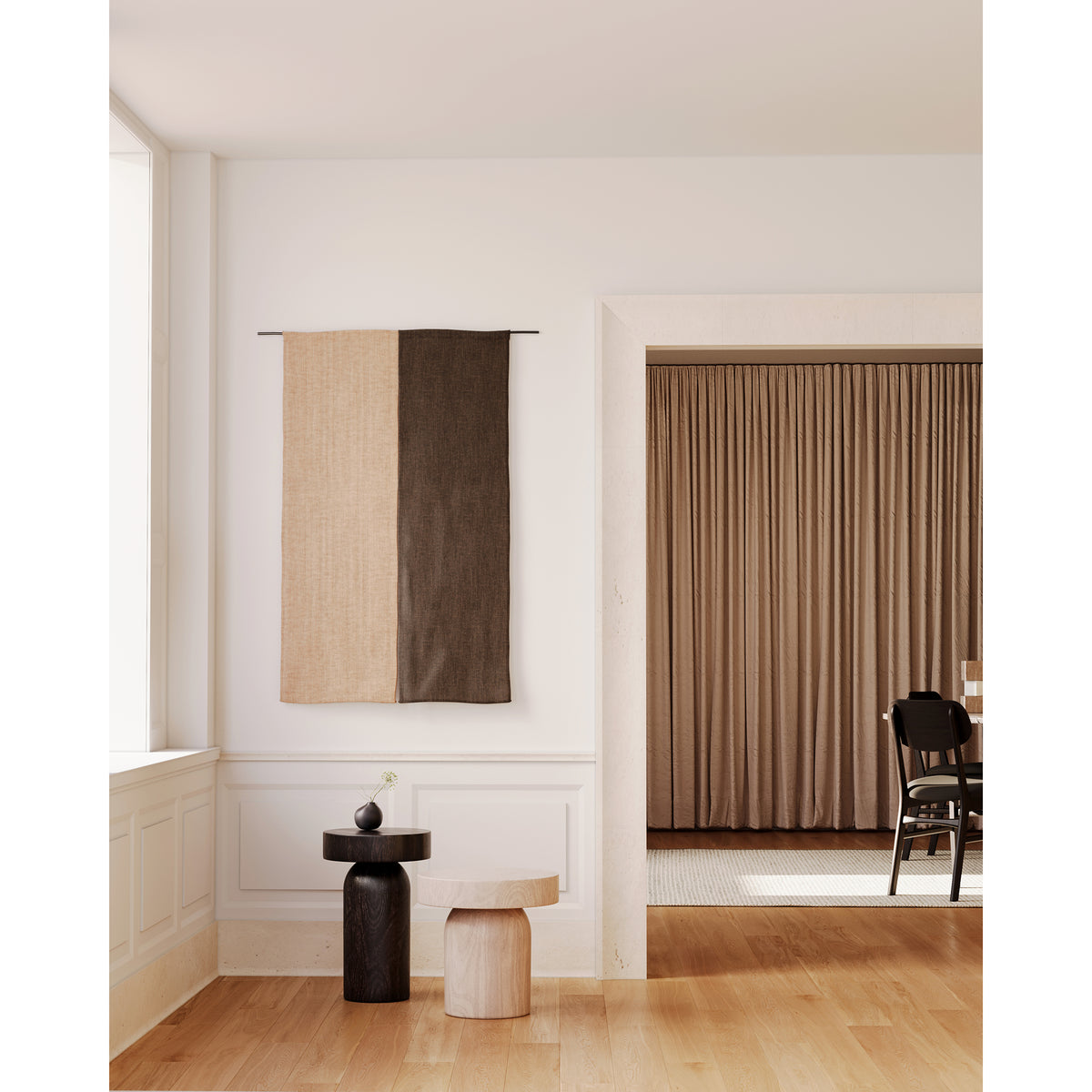 East Coast Door Surround shown in Modern Profile with White Limestone.