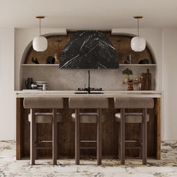 The Full Profile Extrovert Hood Shown in Nero Marquina