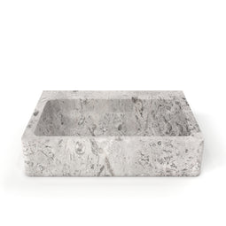 Lorenzo shown in Breccia Nuvole Marble.