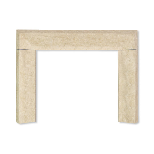 Meridian Fireplace in Latte Travertine with Honed Finish (Extended Range)