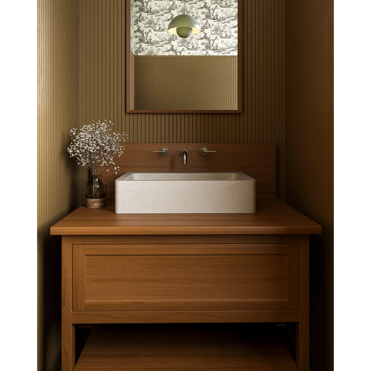 Lorenzo shown in Pearl Marble.