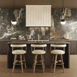 The Neoclassicist Option 2 Shown in Cream Limestone