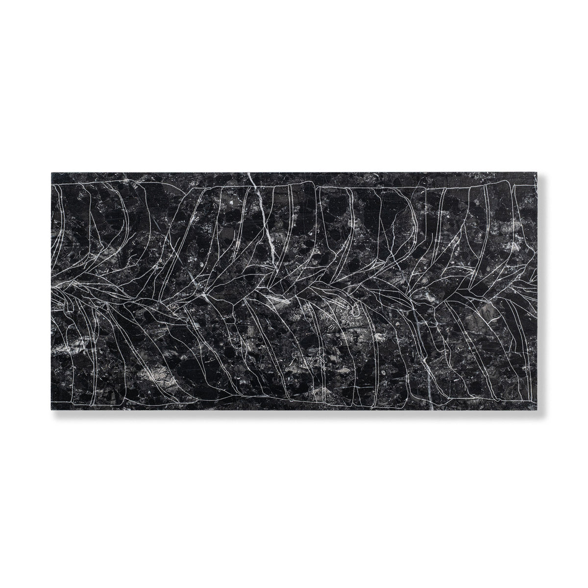 Palm shown in Obsidian Marble