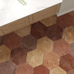 Shown in Varying Sized Hexagons