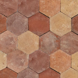 Shown in Varying Sized Hexagons
